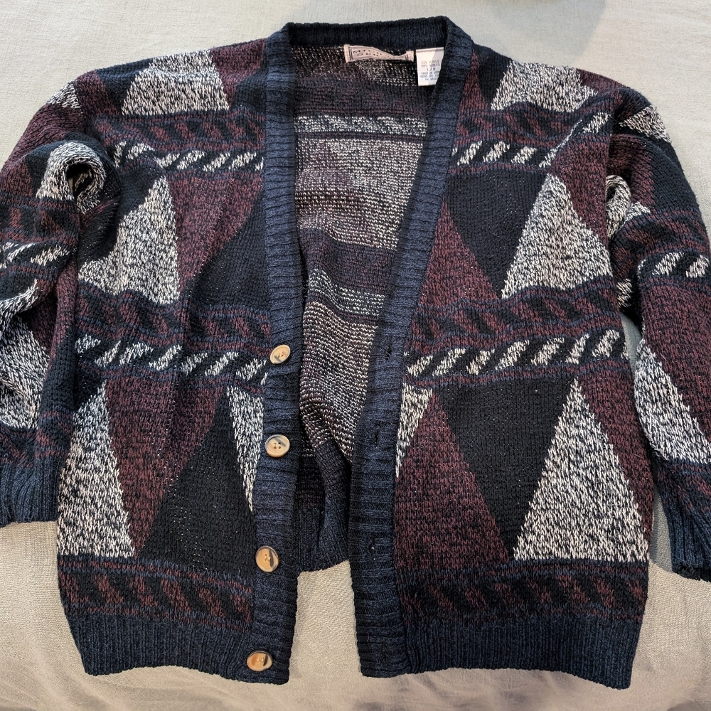 Geometric cardigan